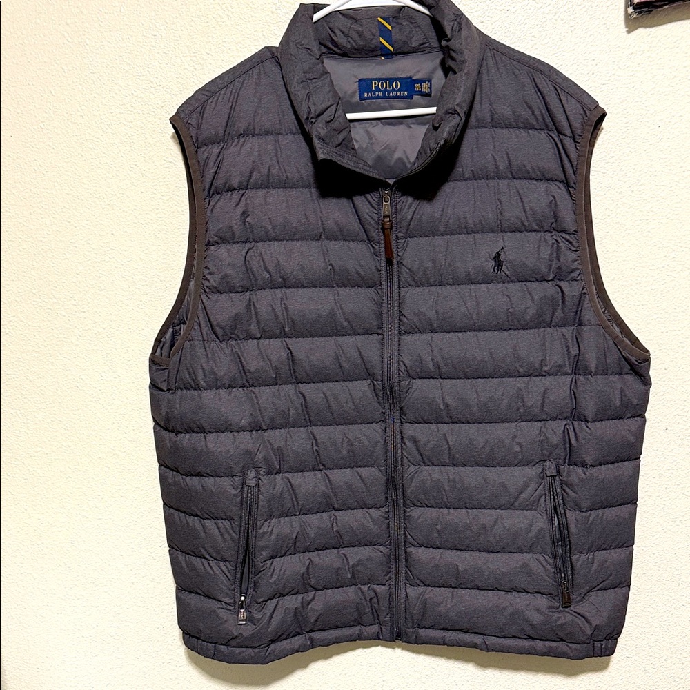 Polo by Ralph Lauren Men's Charcoal Quilted Vest